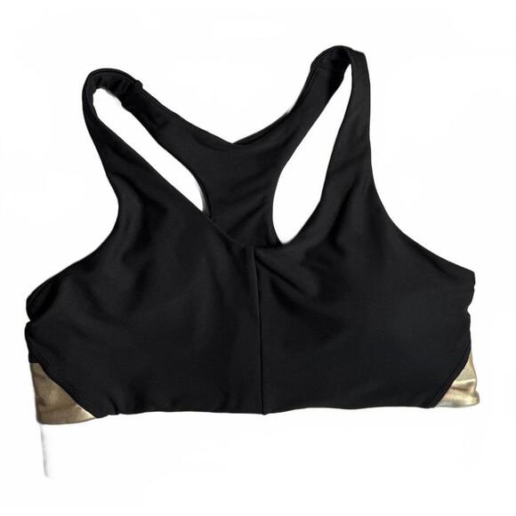 Aqua Women's Colorblock Racerback Sports Bra - S - Picture 2 of 8